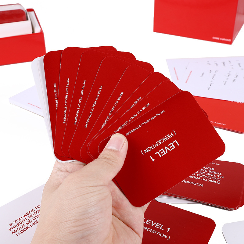 Party Games Adults Indoor - เราไม่ใช่คนแปลกหน้าจริงๆการ์ดเกมตั้งโต๊ะของเล่นกลางแจ้งในร่มงานปาร์ตี้แบบโต้ตอบการ์ดสำหรับผู้ใหญ่อุปกรณ์ประกอบฉากการ์ดของเล่นที่สร้างสรรค์