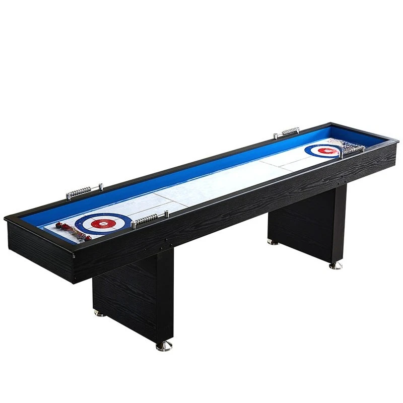 Party Games Adults Indoor - โต๊ะเคอร์ลิงสำหรับผู้ใหญ่แบบสบาย ๆ เกมเคอร์ลิงบนโต๊ะ โต๊ะเคอร์ลิงแบบโค้งบนน้ำแข็ง สำหรับกิจกรรมในร่ม สร้างทีมระหว่างพ่อแม่ลูก