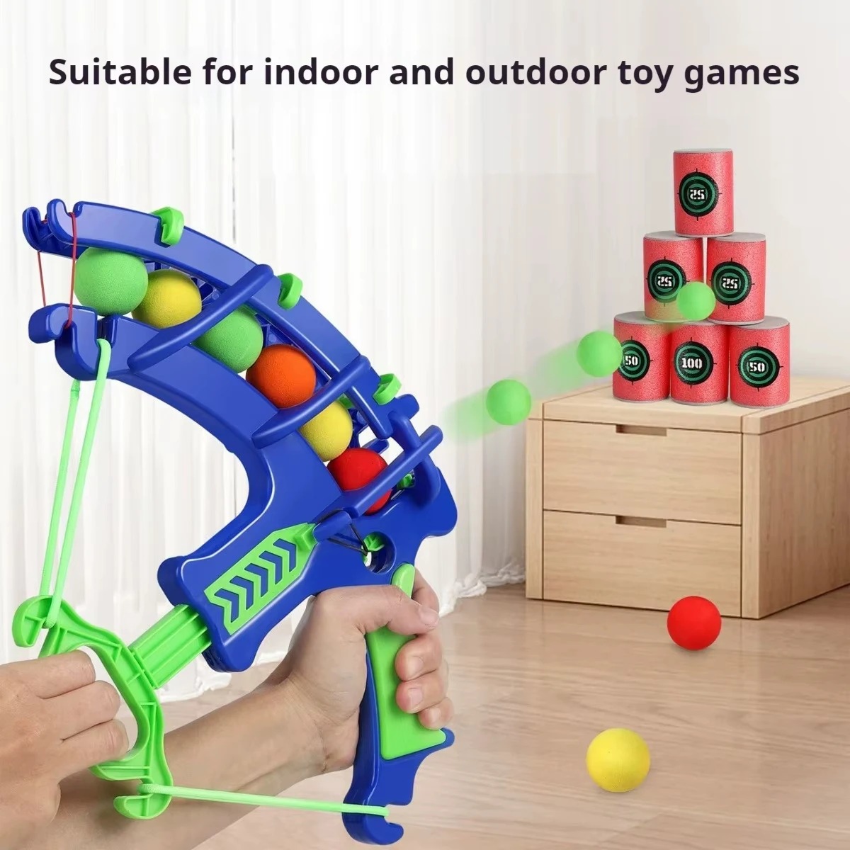 Party Games Kids Birthday - ปืนยิงฟองสบู่แบบอัตโนมัติ ของเล่นเด็ก ลูกบอลนิ่ม ของเล่นกีฬา ยิงเป้า ปืนยิงฟองสบู่