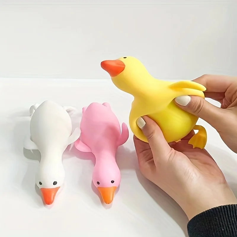 Party Games Kids Birthday - ตลกน่ารักยืดเป็ดนุ่ม Squishy ของเล่นบีบความเครียดบรรเทาของเล่น Squishy Fidget ของเล่น