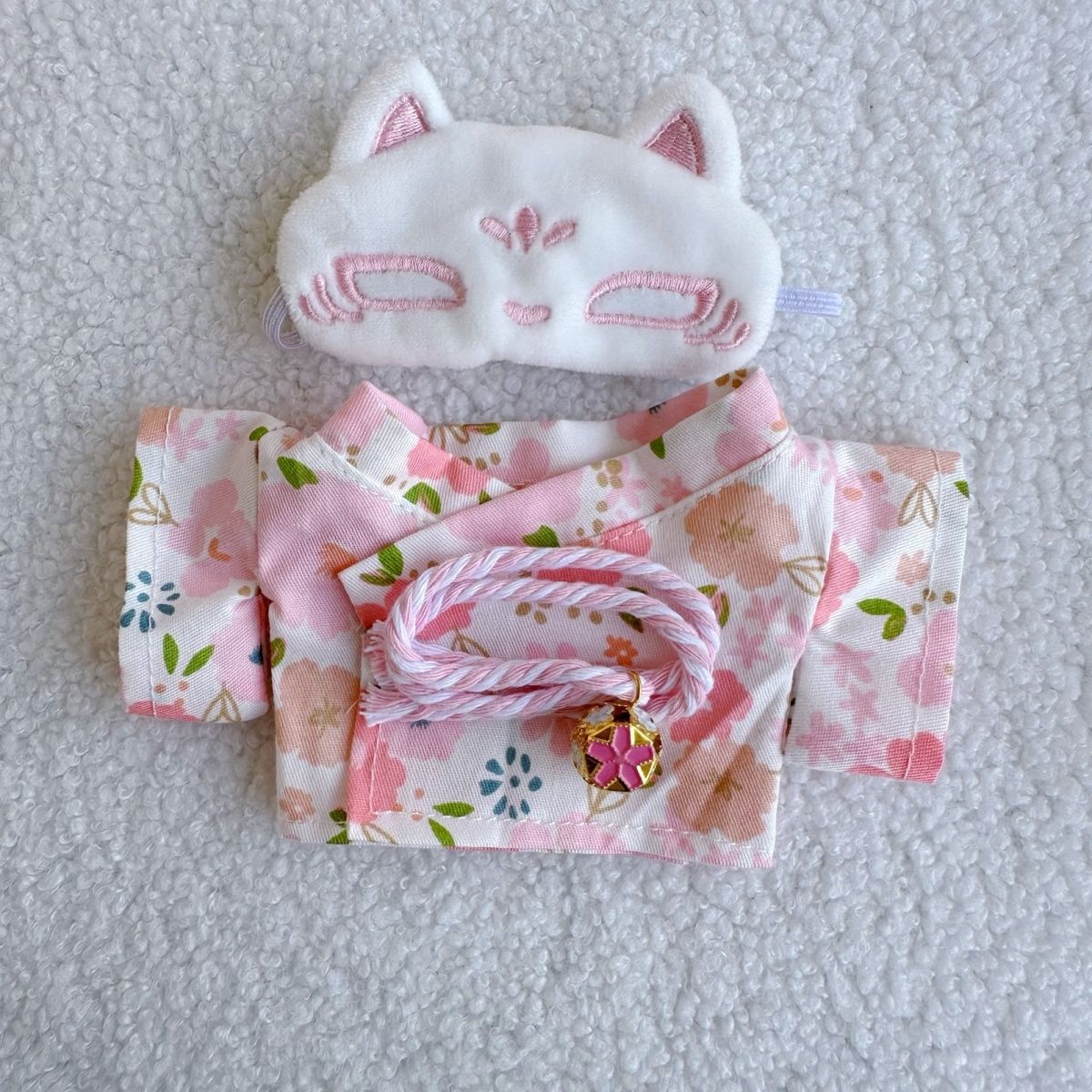 Party Games 15 In 1 - ชุดกิโมโน เสื้อคลุมอาบน้ำ สายคาดเอว ผ้าปิดตา สำหรับตุ๊กตา Labubu