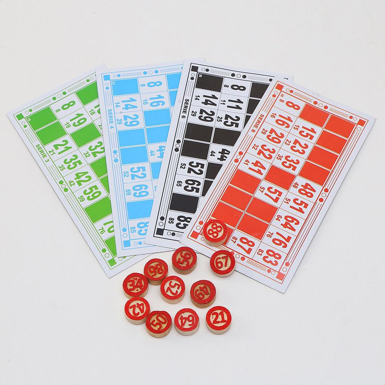 Party Games Large Groups - ชุดบิงโก เกมการ์ดจับคู่ลายใหญ่ สไตล์วินเทจ สนุกสนาน เรียนรู้ได้ เหมาะสำหรับเด็ก
