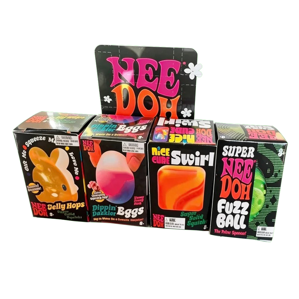 Party Games Egg - เกมล่าไข่ทองคำ Needoh ปี 2026 กล่องสุ่มของเล่นบีบคลายเครียด พร้อมของเล่นบีบสควิชชี่