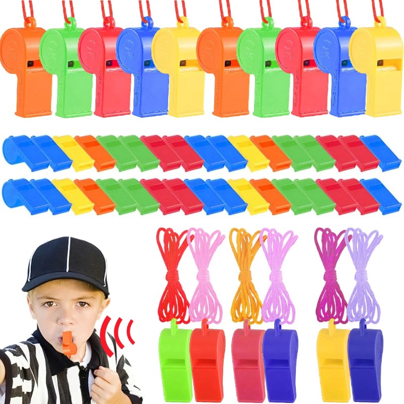 Party Games Adult Birthday - นกหวีดวันเกิดสีสุ่ม 100 ชิ้น อุปกรณ์สร้างบรรยากาศงานปาร์ตี้เด็ก ของเล่นเสริมความสนุกในงานปาร์ตี้วันเกิดและคริสต์มาส