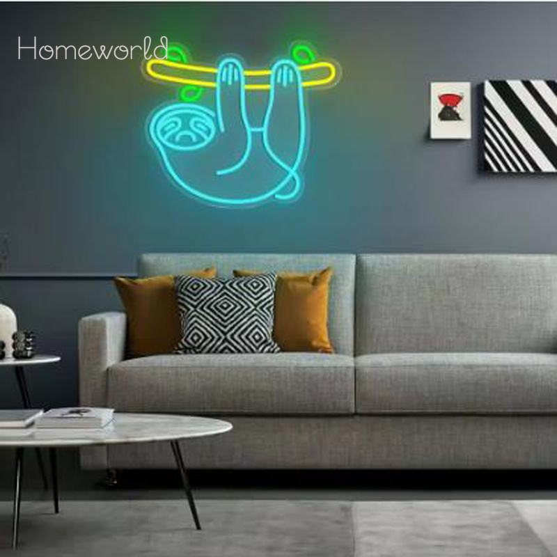 Sloth LED Neon Light ป้ายสวิตช - Party Games Switch 1 บทวิจารณ์และราคา