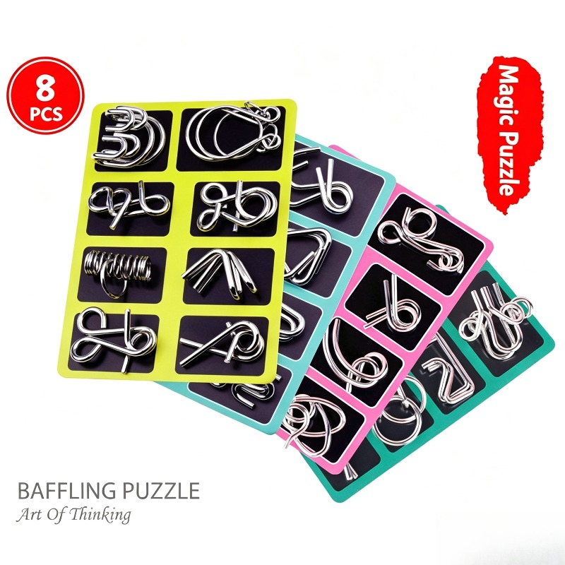 ชุดปริศนาโลหะ 8 ชิ้น เกมฝึกสมอ - Party Games Board Game บทวิจารณ์และราคา