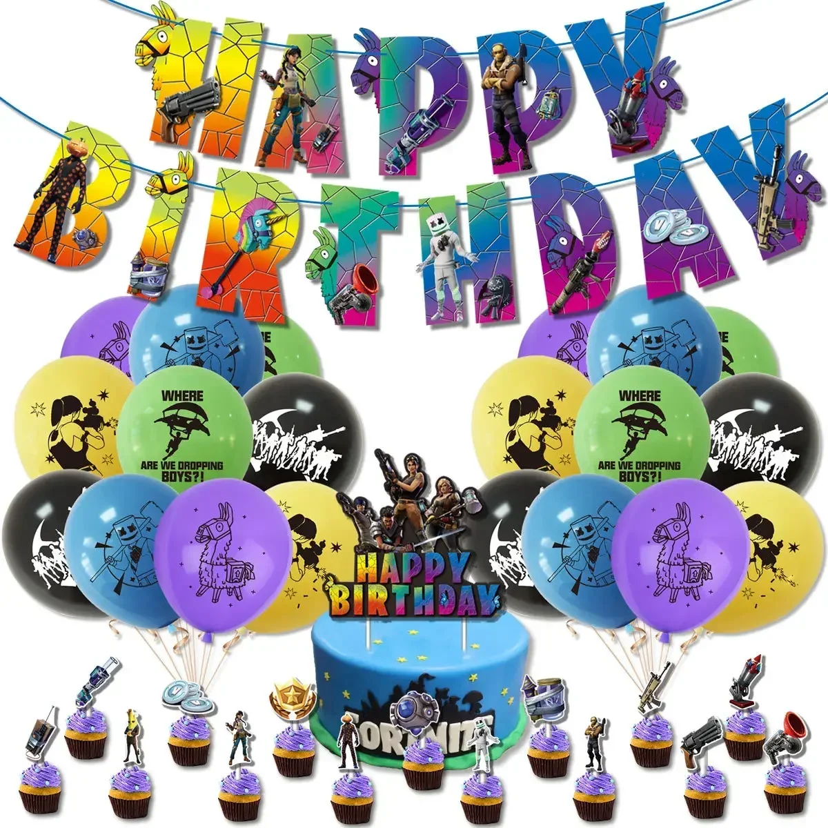 เกมส์สุดฮิตธีมฟอร์ทไนท์ DIY ลู - Party Games Kids Birthday บทวิจารณ์และราคา