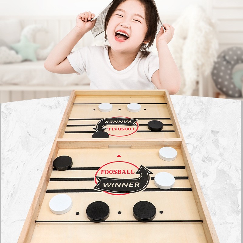 เกมกระดานไม้ 2-in-1 ฮอกกี้น้ำแ - Party Games Board Game บทวิจารณ์และราคา