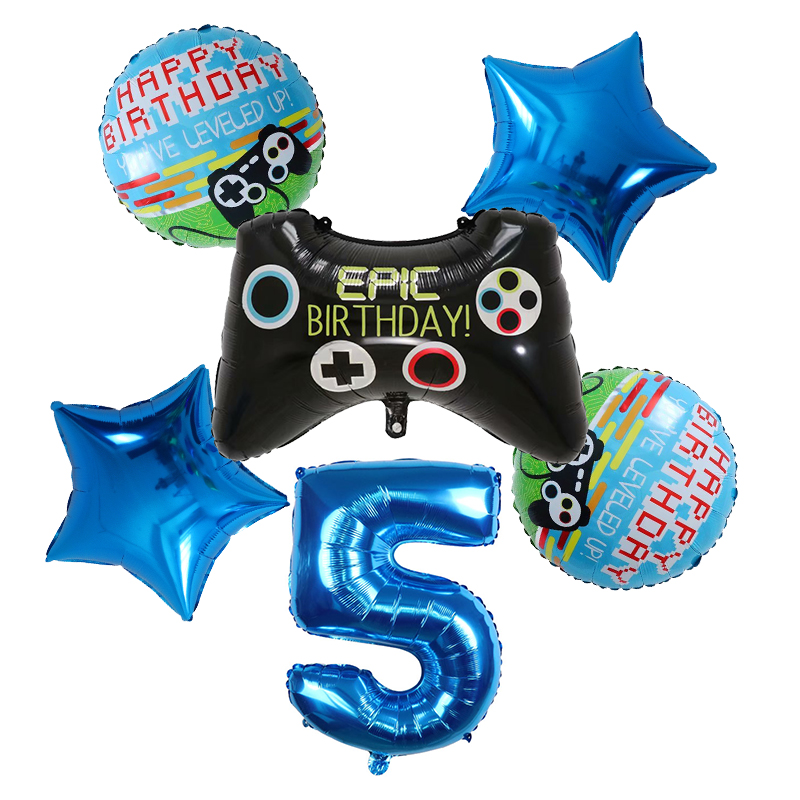 ลูกโป่งฟอยล์รูปเกมแพด 6 ชิ้น ส - Party Games Kids Birthday บทวิจารณ์และราคา