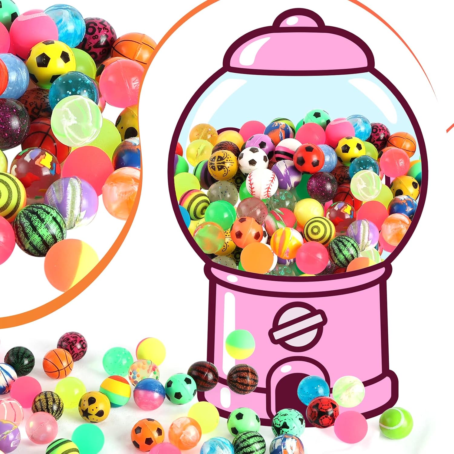 6/100PCS ฮาโลวีนลูกบอลเด้งเรือ - Party Games Gender Reveal บทวิจารณ์และราคา