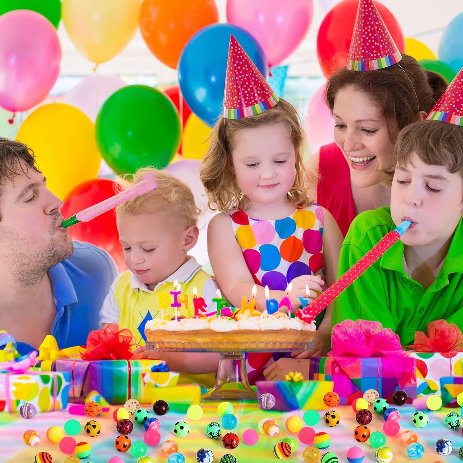 6/100PCS ฮาโลวีนลูกบอลเด้งเรือ - Party Games Gender Reveal บทวิจารณ์และราคา