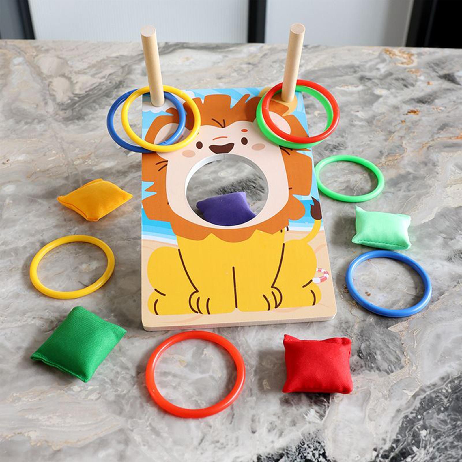 เกมโยนถุงถั่วไม้ พร้อมห่วงและถ - Party Games Adults Indoor บทวิจารณ์และราคา