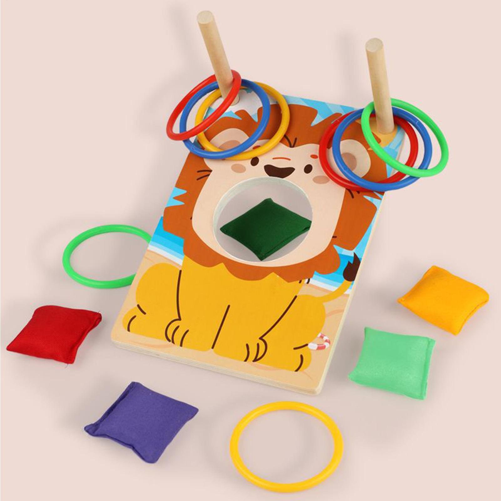 เกมโยนถุงถั่วไม้ พร้อมห่วงและถ - Party Games Adults Indoor บทวิจารณ์และราคา