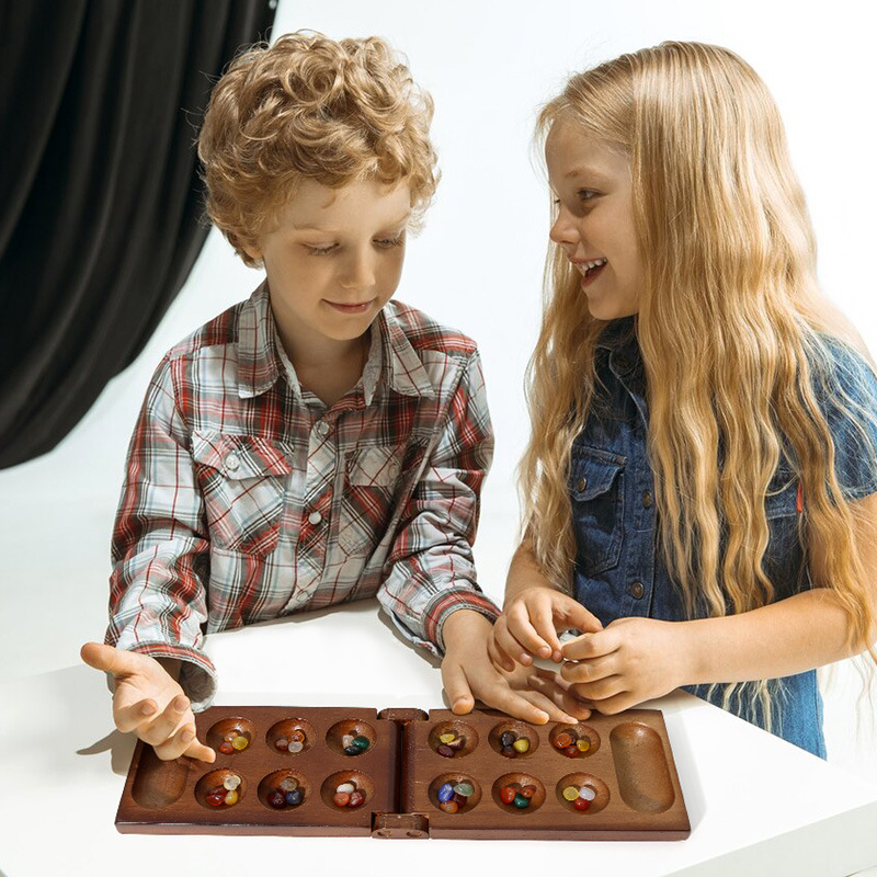 ชุดเกมหมากรุกแมนคาลาแบบโบราณจา - Party Games Board Game บทวิจารณ์และราคา