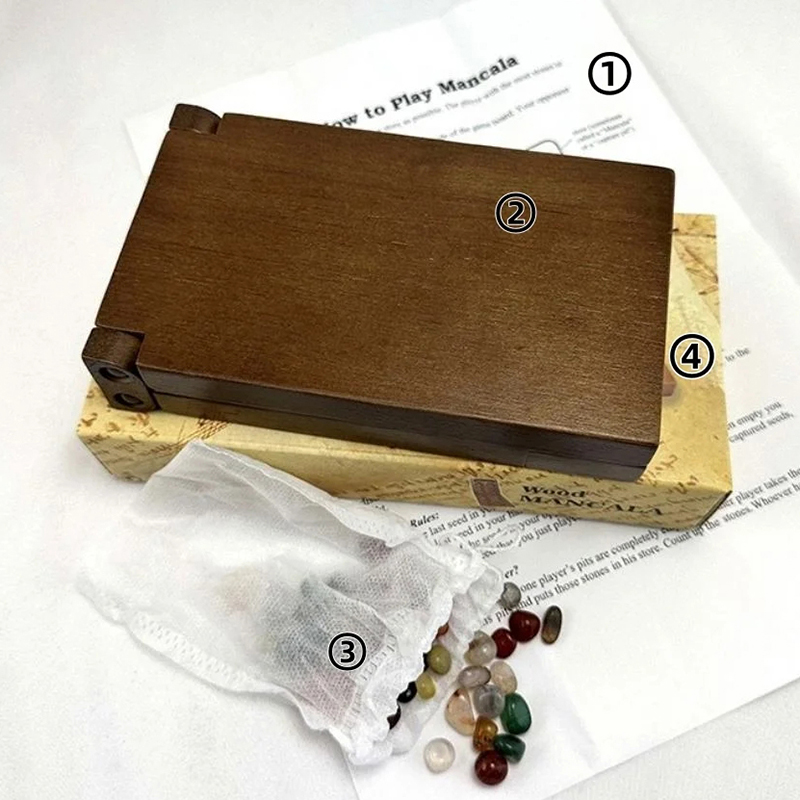 ชุดเกมหมากรุกแมนคาลาแบบโบราณจา - Party Games Board Game บทวิจารณ์และราคา