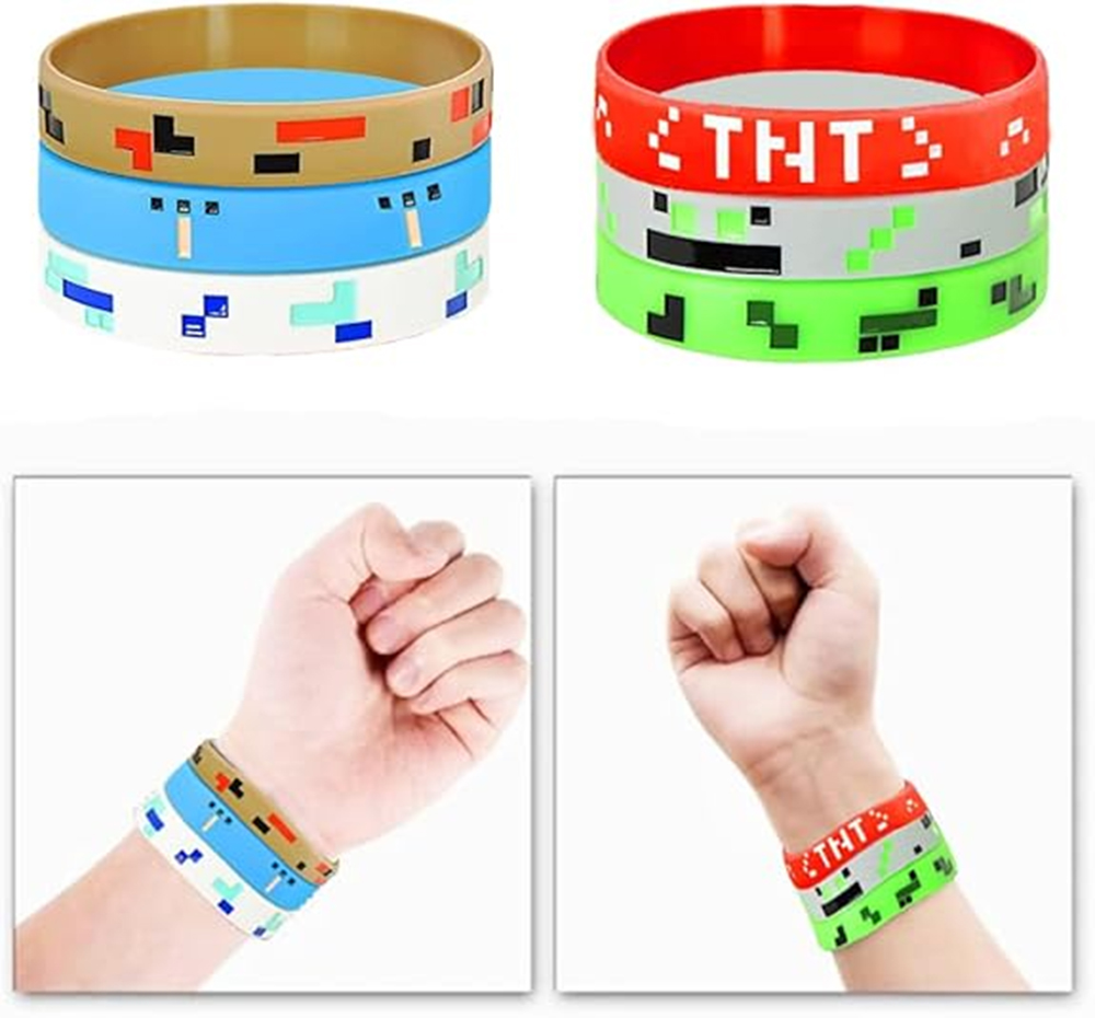 24 ชิ้นพิกเซลธีมสร้อยข้อมือคนข - Party Games Adult Birthday บทวิจารณ์และราคา