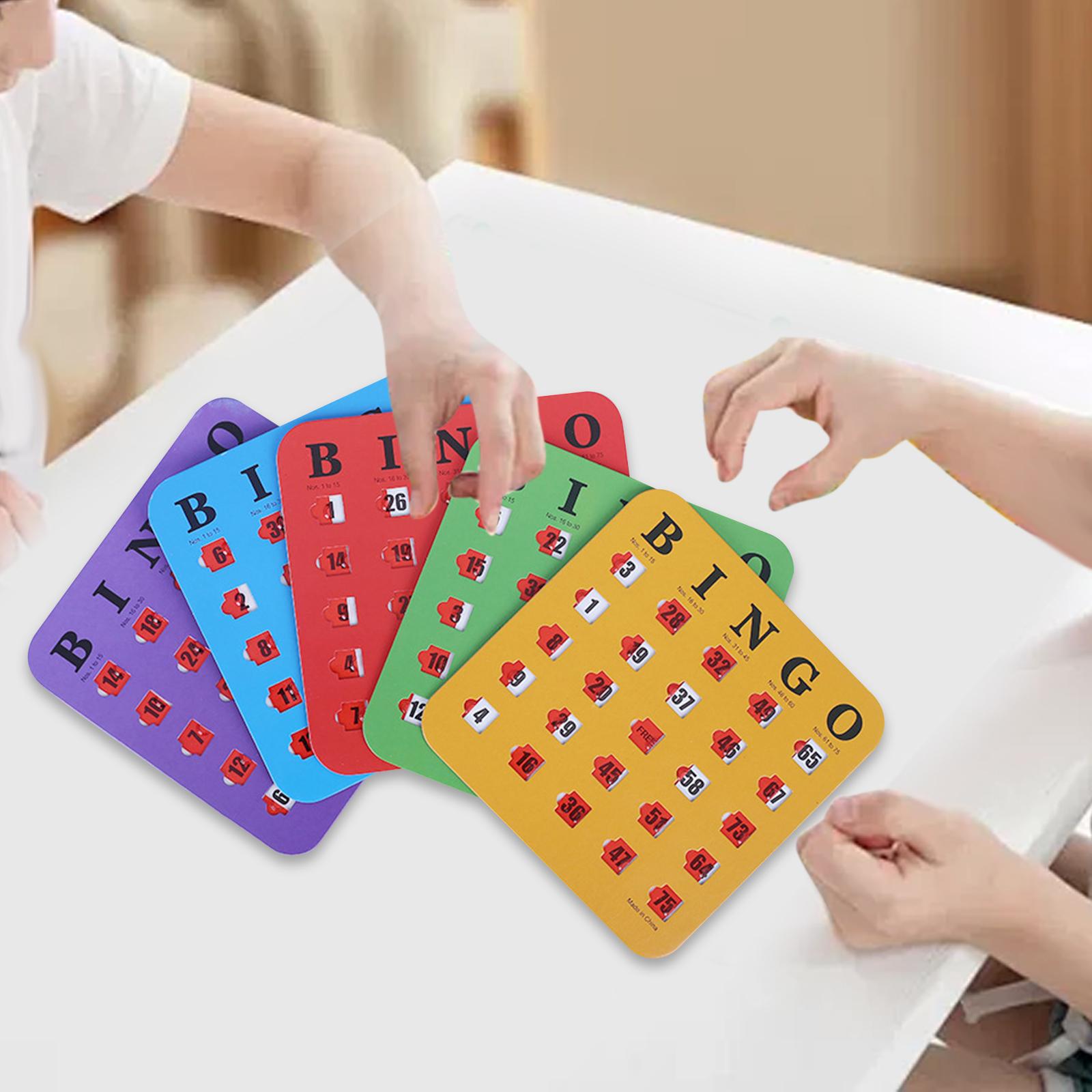 บัตรบิงโกแบบสไลด์ 5 ชิ้น พิมพ์ - Party Games Large Groups บทวิจารณ์และราคา