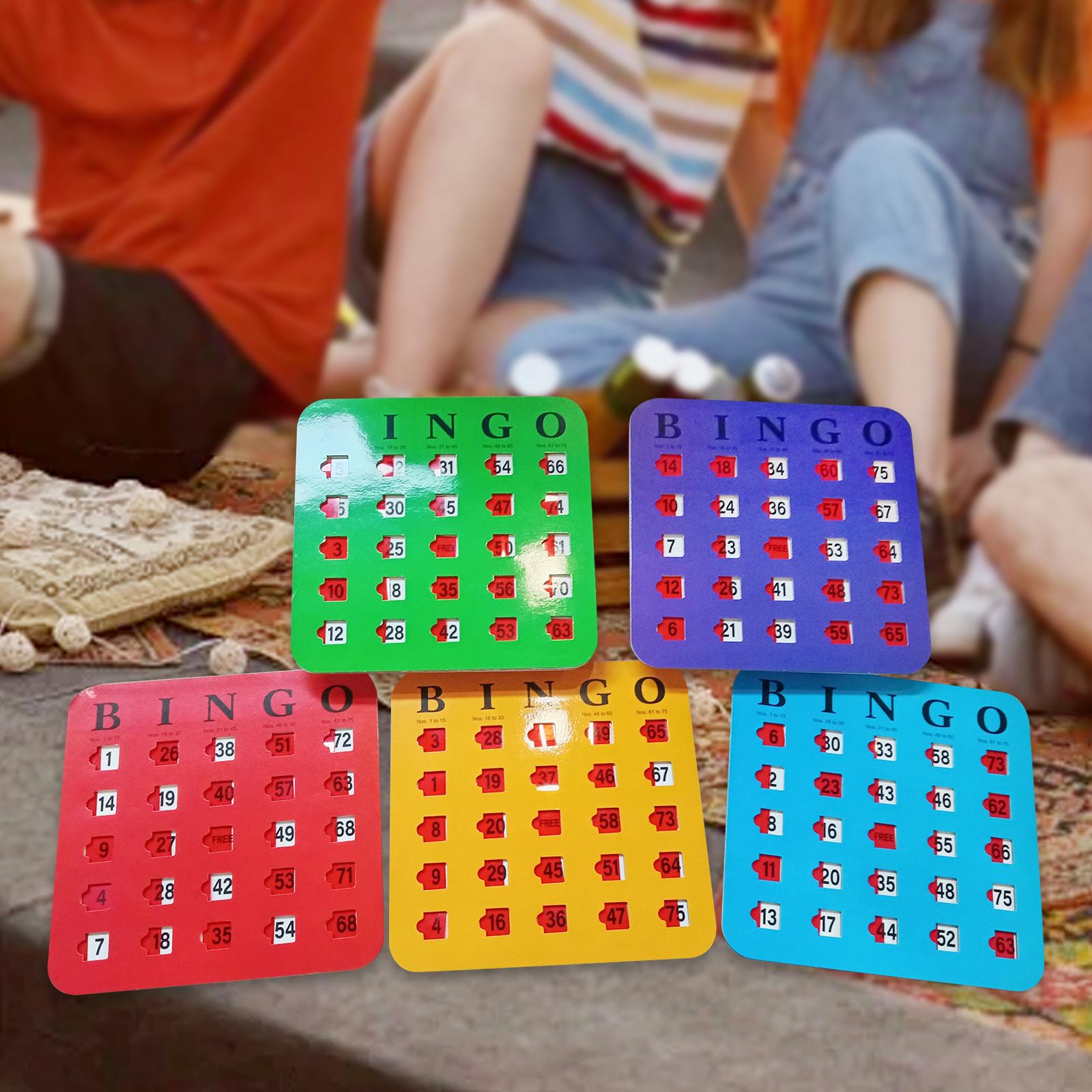 บัตรบิงโกแบบสไลด์ 5 ชิ้น พิมพ์ - Party Games Large Groups บทวิจารณ์และราคา